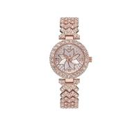 Everyday Watch Square Watch for Women Stainless Steel Inlay Cubic Zirconia Strap Fashion Roman Text Dial Easy to Read Quartz for Women A (A, 23cm)