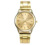 Everyday Watch Steel Quartz Watch Analog Wrist Casual Band Stainless Strap Women's (Gold, One Size)
