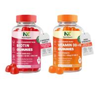 Everyday Wellness Gift Set - D3 K2 & Biotin Gummies | 120 Gummies | Vegan | Daily Wellness & Beauty Support | Two Complementary Formulas | Immune, Bones & Muscle | Hair, Skin & Nails | Made for You