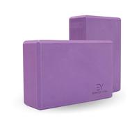 Everyday Yoga Everyday Yoga Foam Block, Plum - 3 In, Durable Foam, Non-Slip Surface, 9x6x4 inches, 1 Pound