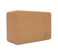 Everyday Yoga High Density Cork Wood Yoga Blocks - Improve Strength, Flexibility with Soft Brick Workout Handstand, Enhance Your Yoga Practice - Natural