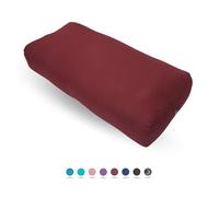 Everyday Yoga Premium Bolster, Soft & Supportive Meditation Pillow with Carry Handle, Lightweight Cushion, Merlot - Rectangular