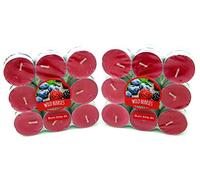 Everydayitems Wild Berries Fragranced Tea Light Candles x 36