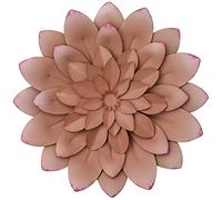 Everydecor 3D Metal Succulent - Pink, Hand Painted, Hanging Flowers Wall ArtDecor for Living Room, Bedroom, Kitchen, Bathroom for Indoor & Outdoor Decor