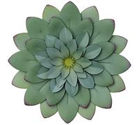 Everydecor Succulent Hanging Wall Decor - Green, Hand Painted, 3D Metal Flower Art for Living Room, Bedroom, Kitchen, Bathroom Indoor & Outdoor