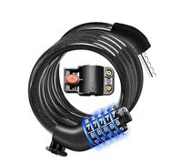Everyfun Bike Lock Cable with Combination,High Security 5-Digit Resettable Combination Bicycle Lock Anti-Theft, Scooter Lock with Mounting Bracket for Bikes and Scooters(Black)