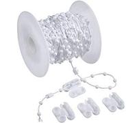 EveryHome 100 Links Vertical Blind Bottom Chain with 4 Pieces Plastic Chain Connectors for 89 mm (3.5 Inch) Slats