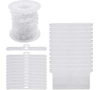 EveryHome 89mm Vertical Blind Accessories Kit - Bottom Weights, Bottom Chain, Top Hangers (36)