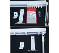 EveryHome Vertical Blind Headrail Track - Made to measure - 3.5" (89mm) - Child Safe - UK made - Express Manufacture and Delivery (3401mm to 3800mm)