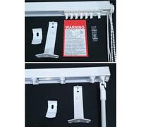 EveryHome Vertical Blind Headrail Track - Made to Measure - 89mm (3.5") Louvres - Child Safe - UK Made - Express Delivery - Up to 600mm Width