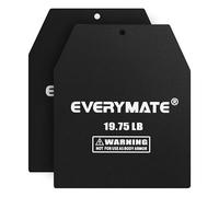 EVERYMATE Tactical Weighted Vest Plates - 3.75/5.75/8.75/14.5/19.75LB Pairs - Insert Weighted Vest Plates- Contoured Ergonomic Fit - WODs, Strength Training, Running, Weight Plates for Vest