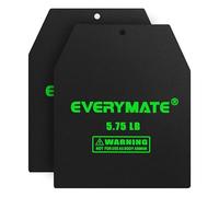 EVERYMATE Tactical Weighted Vest Plates - 3.75/5.75/8.75/14.5/19.75LB Pairs - Insert Weighted Vest Plates- Contoured Ergonomic Fit - WODs, Strength Training, Running, Weight Plates for Vest