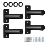 EVERYMATE Weight Plate Holder: Wall Mounted Weight Rack Storage for Olympic Weight Plate,Home Gym Organizer（Upgrade Thick Steel）