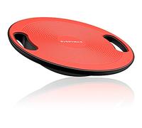 EVERYMILE Wobble Balance Board, Exercise Balance Stability Trainer Portable Balance Board with Handle for Workout Core Trainer Physical Therapy Gym 15.7" Diameter No-Skid Surface