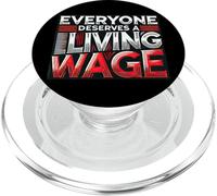 Everyone Deserves a Living Wage -Statement of Solidarity PopSockets PopGrip for MagSafe