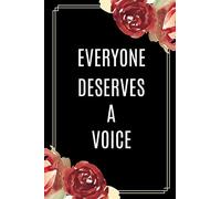 Everyone Deserves A Voice: Speech Therapist Notebook | Great Gift For Secret Santa