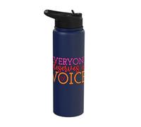 Everyone Deserves A Voice Speech Therapist SLP Awareness Stainless Steel Insulated Water Bottle