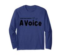 Everyone Deserves A Voice Speech Therapist SLP Month Long Sleeve T-Shirt