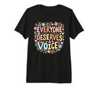 Everyone Deserves A Voice Speech Therapy Cute SLP Premium T-Shirt