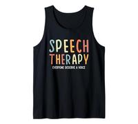 Everyone Deserves a Voice Speech Therapy SLP OT Tank Top