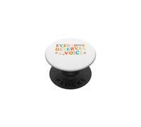 Everyone Deserves A Voice Speech Therapy SLP PopSockets Adhesive PopGrip