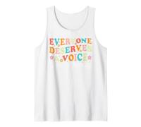 Everyone Deserves A Voice Speech Therapy SLP Tank Top