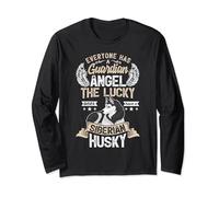 Everyone Has A Guardian Angel The Lucky Ones Have A Siberian Long Sleeve T-Shirt