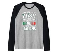 Everyone is A Little Irish St. Patrick’s Day Italians Raglan Baseball Tee