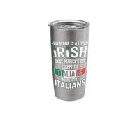Everyone is A Little Irish St. Patrick’s Day Italians Stainless Steel Insulated Tumbler