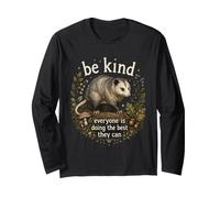 Everyone is Doing Their Best Possum Graphic Cozy Critters Long Sleeve T-Shirt