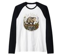 Everyone is Doing Their Best Possum Graphic Cozy Critters Raglan Baseball Tee