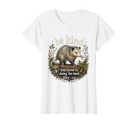 Everyone is Doing Their Best Possum Graphic Cozy Critters Value Graphic T-Shirt, Women, White, S