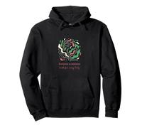Everyone is Welcome Built for Every Body Inclusive Floral Pullover Hoodie