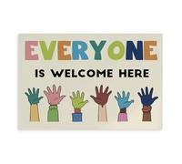 Everyone Is Welcome Here Canvas Poster Bedroom Decor Landscape Office Room Decor Gift 08x12inch(20x30cm)
