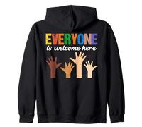 Everyone Is Welcome Here Idaho Teacher Zip Hoodie