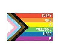 Everyone Is Welcome Here, LGBT Equality Equal Sticker,Inclusion Poster LGBT Pride Wall Hanging Print Sticker