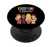 Everyone Is Welcome Here - Positive Design for Diversity PopSockets Adhesive PopGrip