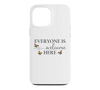 Everyone is Welcome Here Pride Sign Lesbian Butterfly Pride Case for iPhone 13 Pro Max