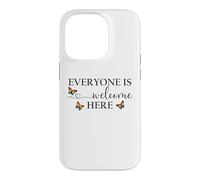 Everyone is Welcome Here Pride Sign Lesbian Butterfly Pride Case for iPhone 14 Pro