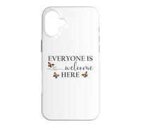 Everyone is Welcome Here Pride Sign Lesbian Butterfly Pride Case for iPhone 16 Plus