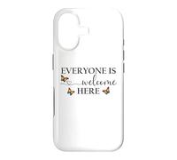 Everyone is Welcome Here Pride Sign Lesbian Butterfly Pride Case for iPhone 17