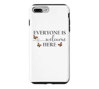 Everyone is Welcome Here Pride Sign Lesbian Butterfly Pride Case for iPhone 7 Plus/8 Plus