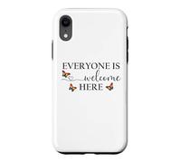 Everyone is Welcome Here Pride Sign Lesbian Butterfly Pride Case for iPhone XR