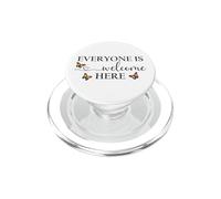 Everyone is Welcome Here Pride Sign Lesbian Butterfly Pride PopSockets PopGrip for MagSafe