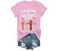 Everyone is Welcome Here Shirt Welcome Here Fist Hand Support Idaho Teacher Shirt Unisex Pink