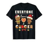 Everyone Loves A Ginger Funny Christmas Gingerbread man T-Shirt
