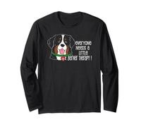 Everyone Needs A Little Berner Therapy - Bernese Mountain Long Sleeve T-Shirt