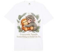 Everyone Needs Something to Hold On to Baby Monkey Punch Comfort Colors Adult Heavyweight T-Shirt