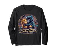 Everyone Needs Something to Hold On to Baby Monkey Punch Long Sleeve T-Shirt