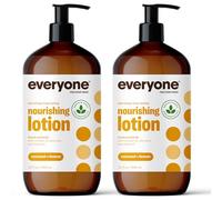 Everyone Nourishing Hand and Body Lotion, 32 Ounce (Pack of 2), Coconut and Lemon, Plant-Based Lotion with Pure Essential Oils, Coconut Oil, Aloe Vera and Vitamin E